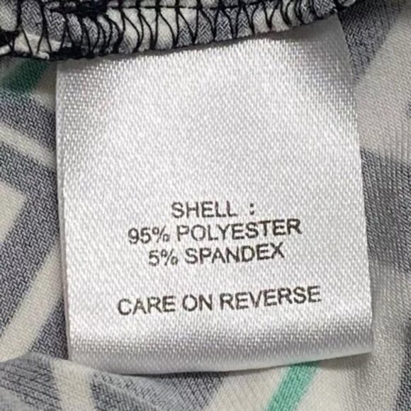 Calvin Klein Women’s Career Blouse Large Geometric Sleeveless Gathered Neck Tank - Picture 7 of 8